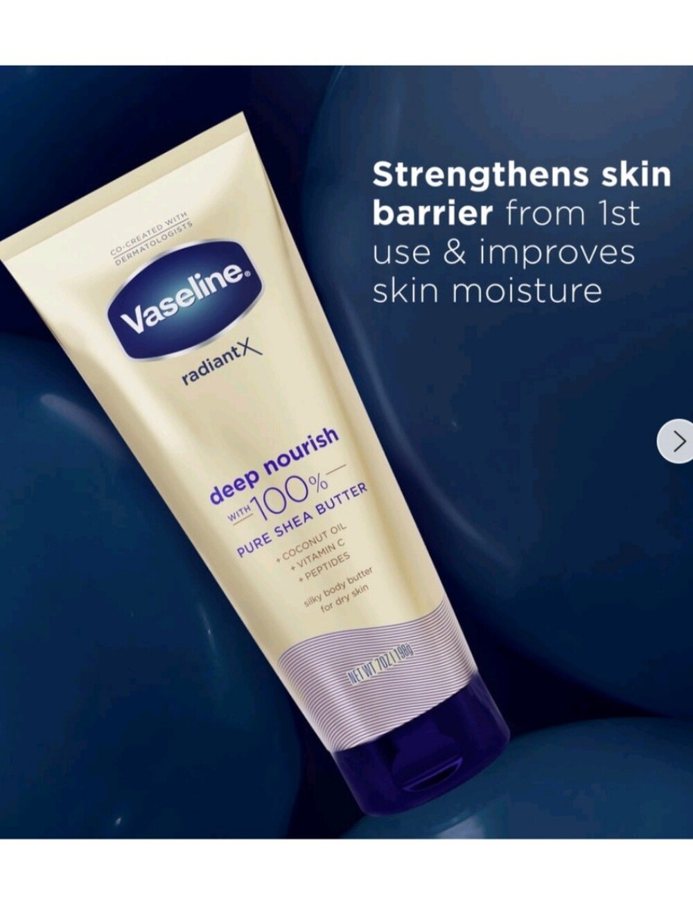 New Vaseline Radiant X Moisturizing Body Butter & Lotion Deep Nourish with 100%